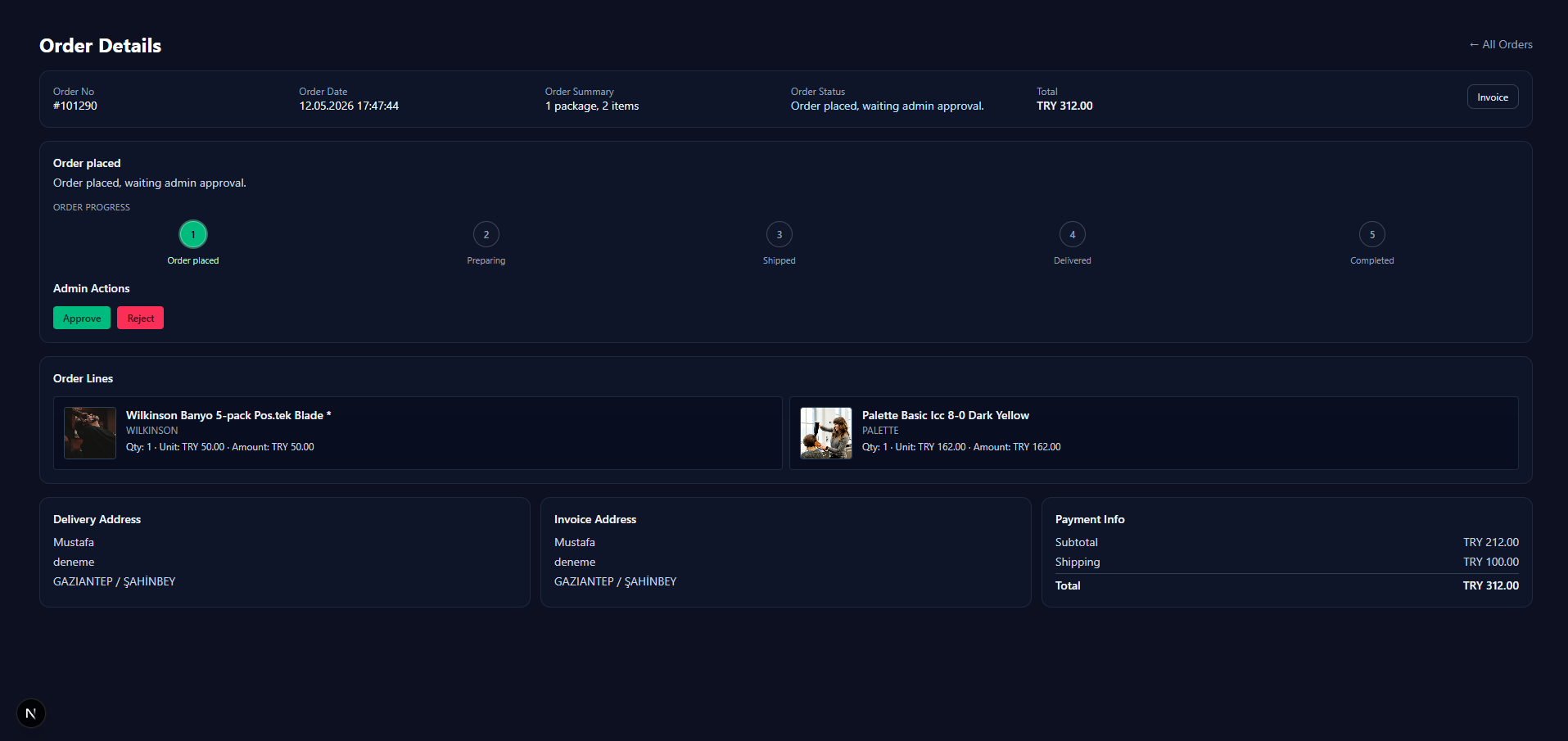 TradeHub admin