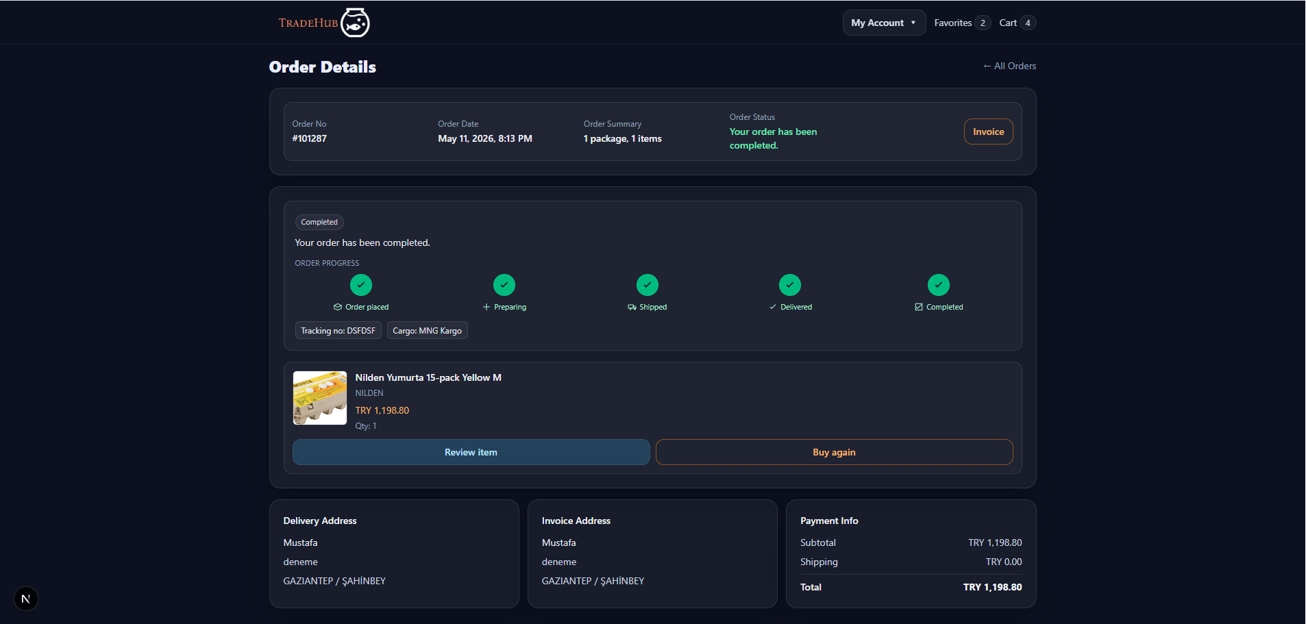 TradeHub web